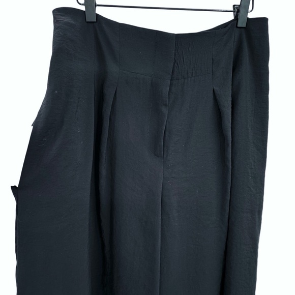 NEW! Anthropologie High-Rise Pleated Wide-Leg Trousers High Waisted Black | 10 - Picture 9 of 14